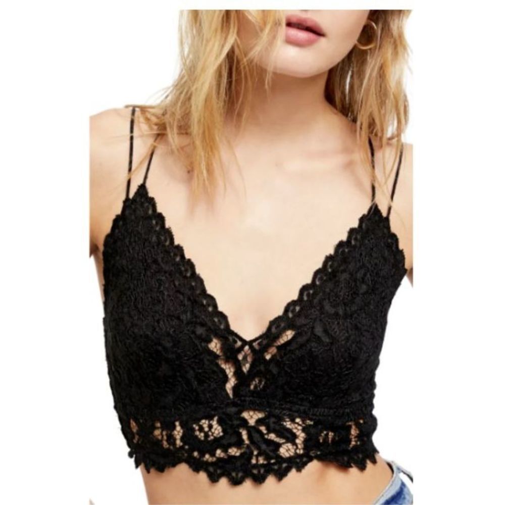 Free People Celine Lace Crochet Bralette Small